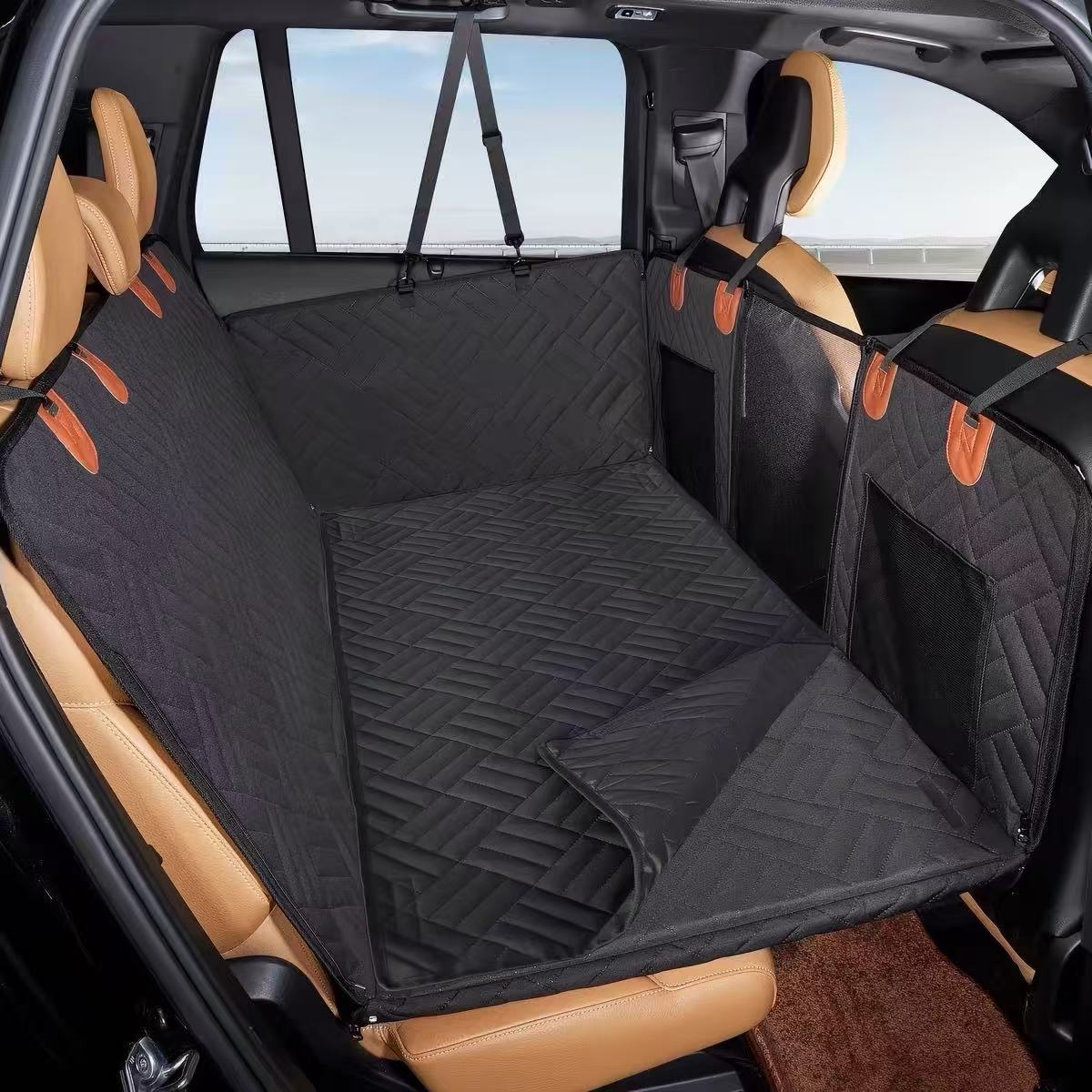 Dog Car Seat Cover | Hard Bottom & Waterproof | HKZAuto