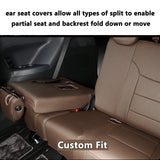 HKZ Custom Fit Car Seat Covers for Toyota Sienna 2021 2022 2023 2024 - Leather