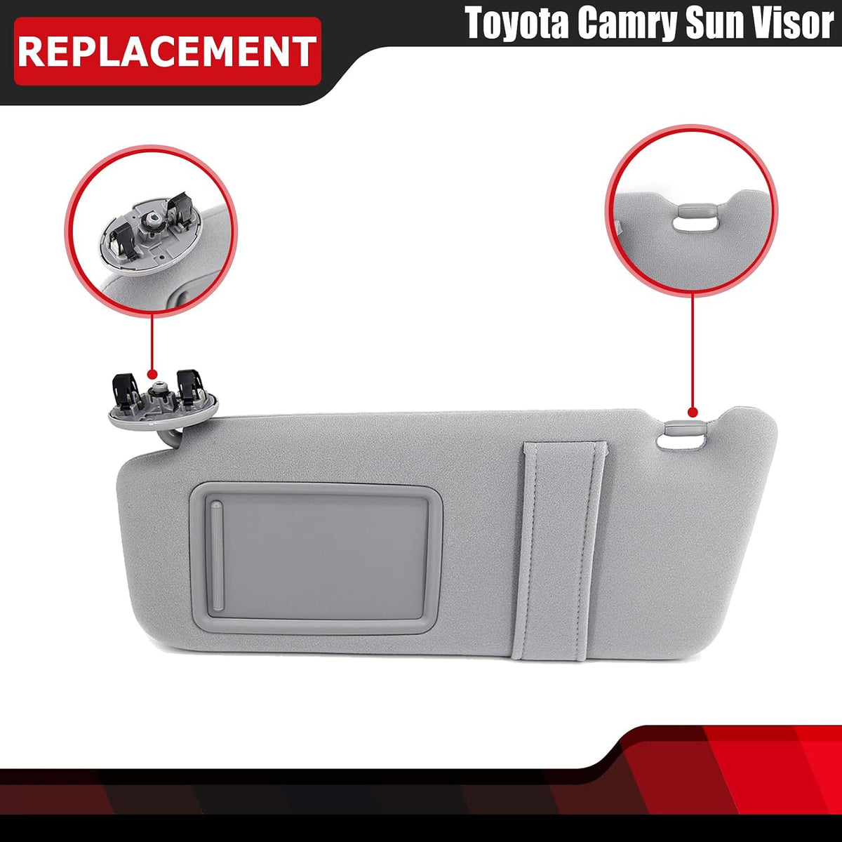 Pair Sun Visor Left Driver Right Passenger Side