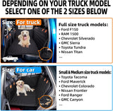 Dog Car Seat Cover for Back Seat,Seat Extender for Full Size Truck
