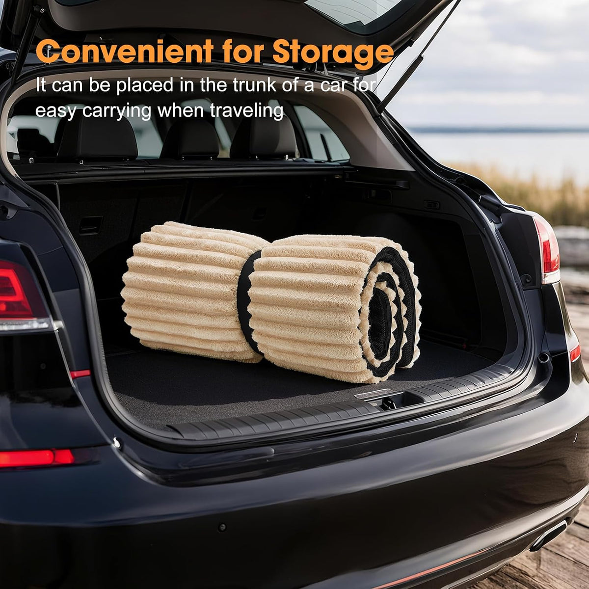 Dog Car Seat Bed Mat for Back Seat | Non-Slip & Washable