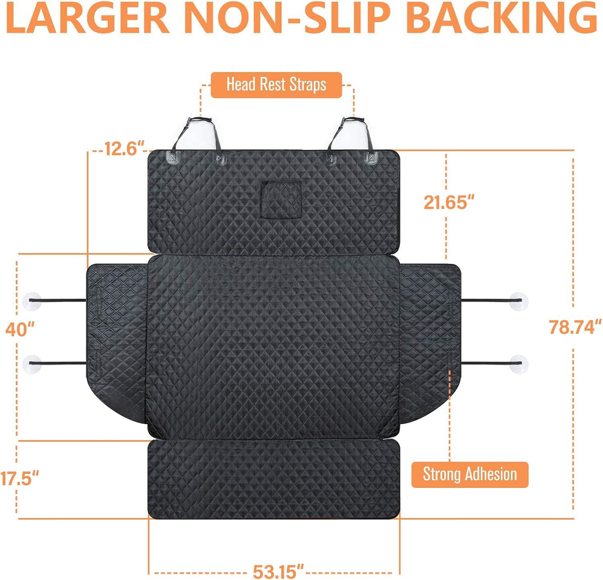 SUV Cargo Liner for Dogs, Trunk Cover with Bumper Flap Protector