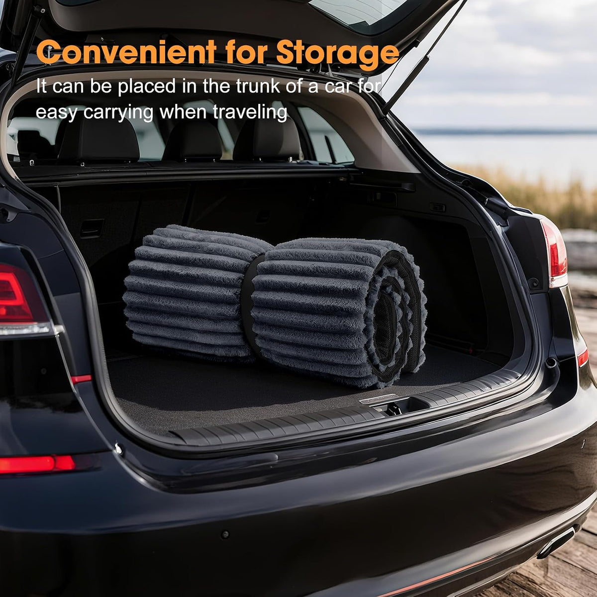 Dog Car Seat Bed Mat for Back Seat | Non-Slip & Washable
