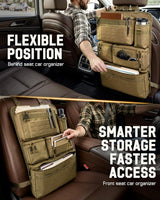 All in One Car Seat Back Organizer Fit Most Cars SUV Trucks Jeeps