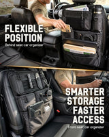 All in One Car Seat Back Organizer Fit Most Cars SUV Trucks Jeeps