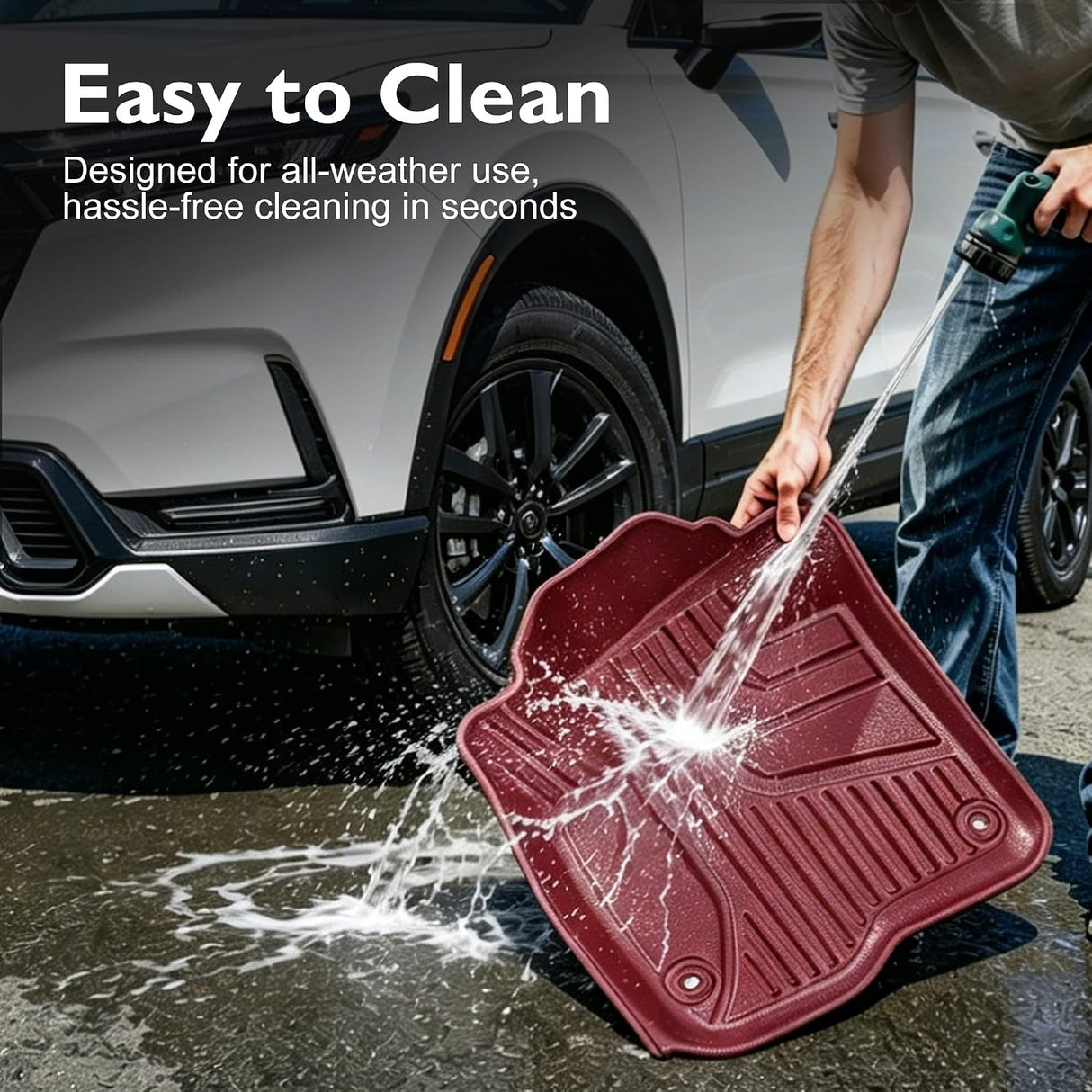 Custom-Fit TPE All-Weather Floor Mats for Honda Civic(2016-2026) | HKZ Auto