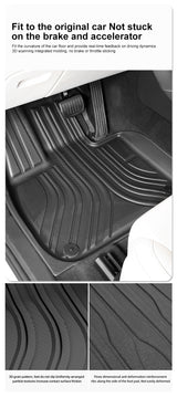 Custom Fit All-Weather Floor Mats for Lexus GX460 (2014-2023, 7-Seater) - 1st to 3rd Row Heavy Duty Waterproof Liners, Black丨HKZAUTO