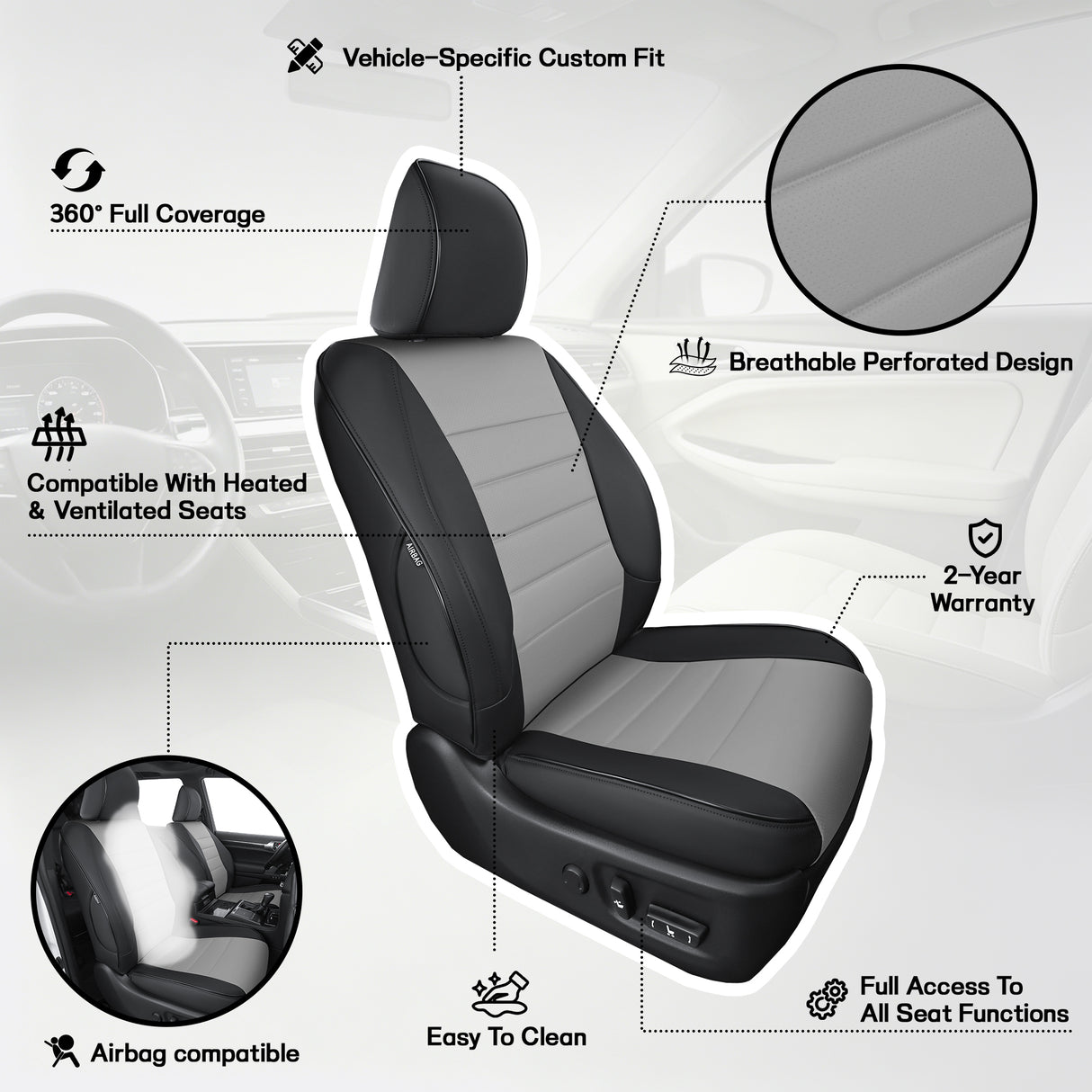 Lexus GX460 Seat Covers | Custom-Fit | HKZAuto
