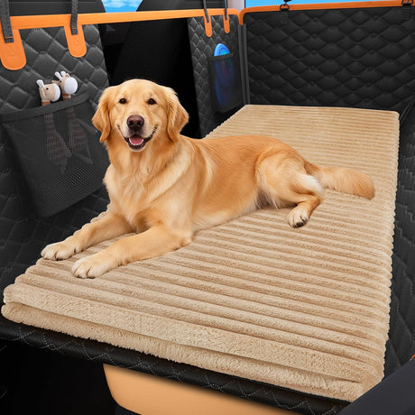Dog Car Seat Bed Mat for Back Seat | Non-Slip & Washable