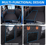 Dog Car Seat Cover for Back Seat,Seat Extender for Full Size Truck