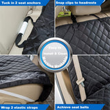 Waterproof Dog Car Seat Cover, Nonslip Back Seat Cover for Cars, Trucks & SUVs