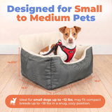 Elevated Dog Car Seat for Small Dogs | Booster Seat with Safety Tether