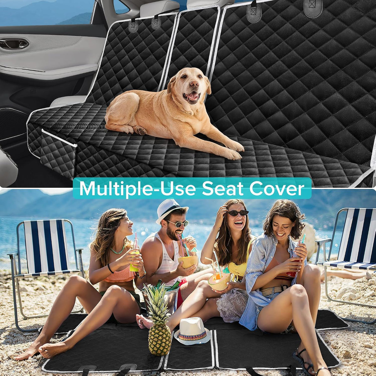 Dog Car Seat Cover for Hyundai Tucson Santa Fe Kona 2000-2027 Accessories