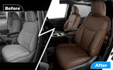 HKZ Custom Fit Car Seat Covers for Toyota Sienna 2021 2022 2023 2024 - Leather