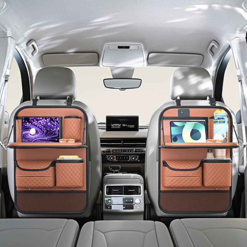 Universal Car Backseat Organizer | Foldable Tray&Tablet Holder | HKZAuto