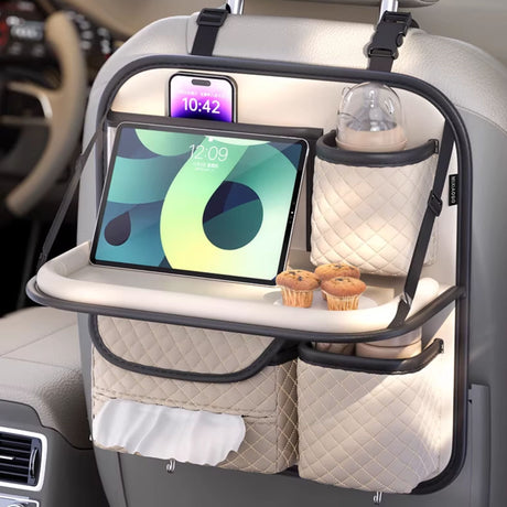 Universal Car Backseat Organizer | Foldable Tray&Tablet Holder | HKZAuto