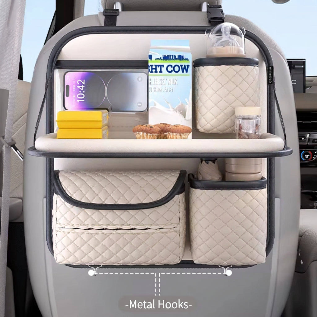 Universal Car Backseat Organizer | Foldable Tray&Tablet Holder | HKZAuto