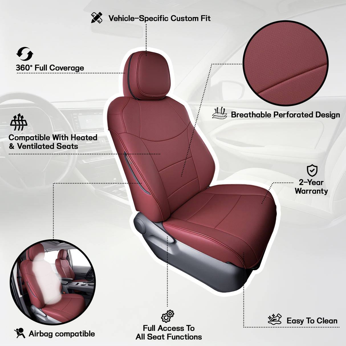 Toyota Sienna Seat Covers | Custom-Fit | HKZAuto