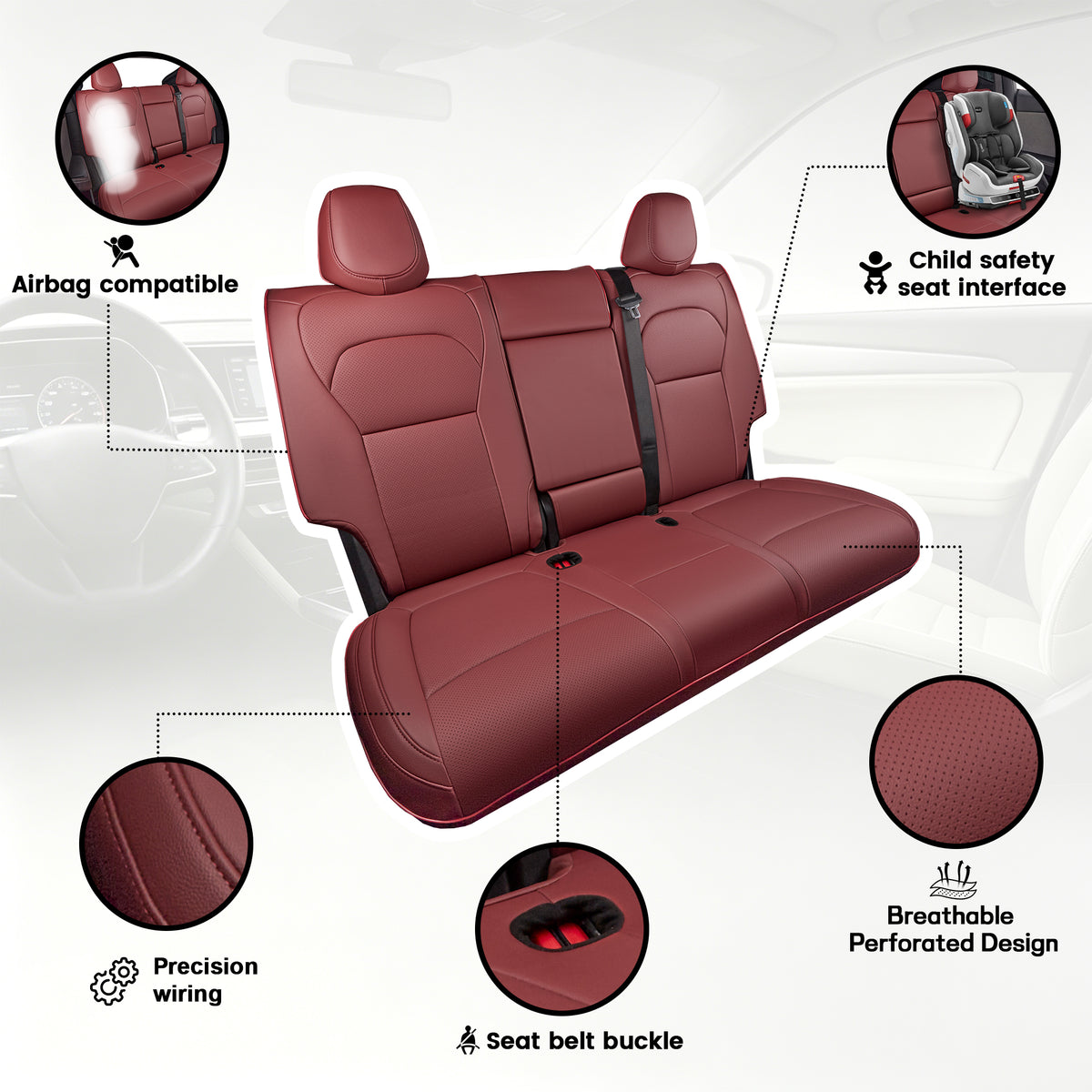 Tesla Model 3 Model Y Seat Covers | Custom-Fit | HKZAuto