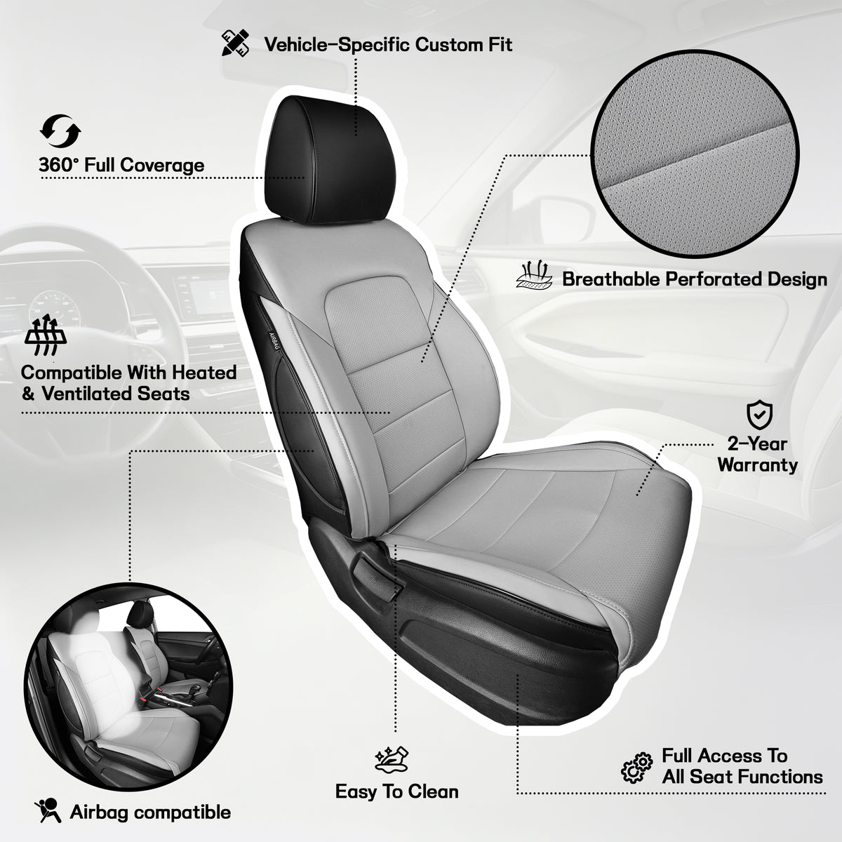 Hyundai Tucson Seat Covers | Custom-Fit | HKZAuto