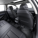 Black leather seat covers for Honda Accord custom fit car interior