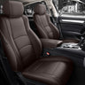 Brown leather seat covers for Honda Accord custom fit car interior