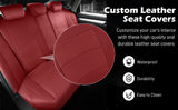 Honda Accord custom leather seat covers with waterproof and easy clean features