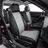 Honda Accord custom leather seat covers with black and gray front seats