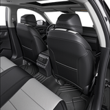 Black and gray leather seat covers for Honda Accord custom fit car interior