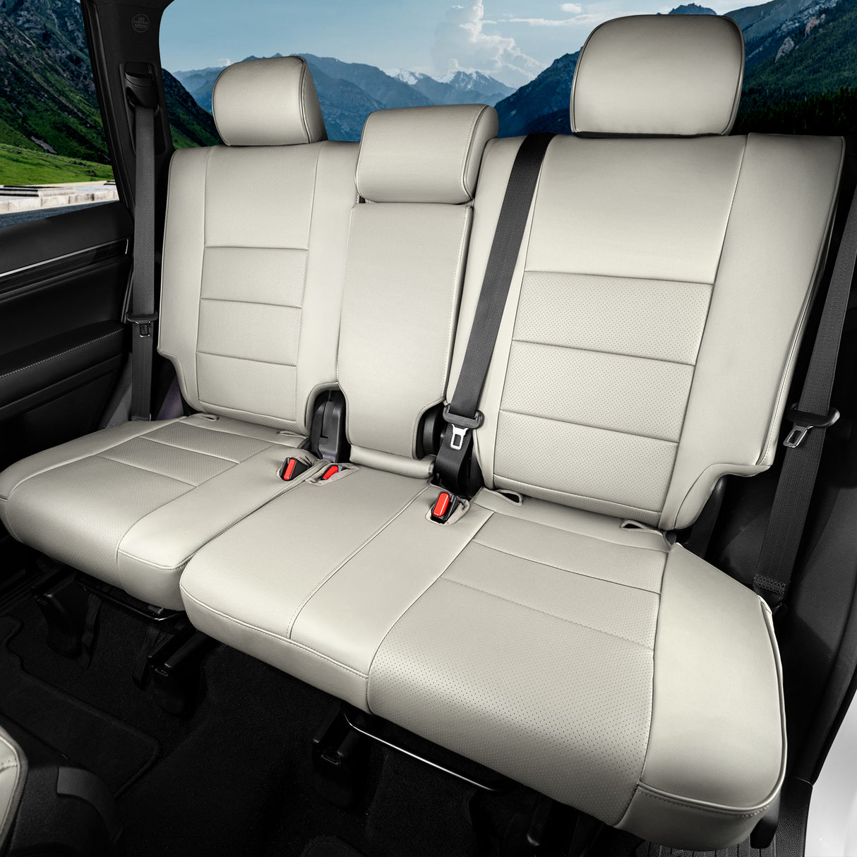 Mitsubishi Outlander leather car seat covers custom fit
