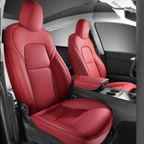 Tesla Model 3 Model Y leather car seat covers custom fit interior upgrade