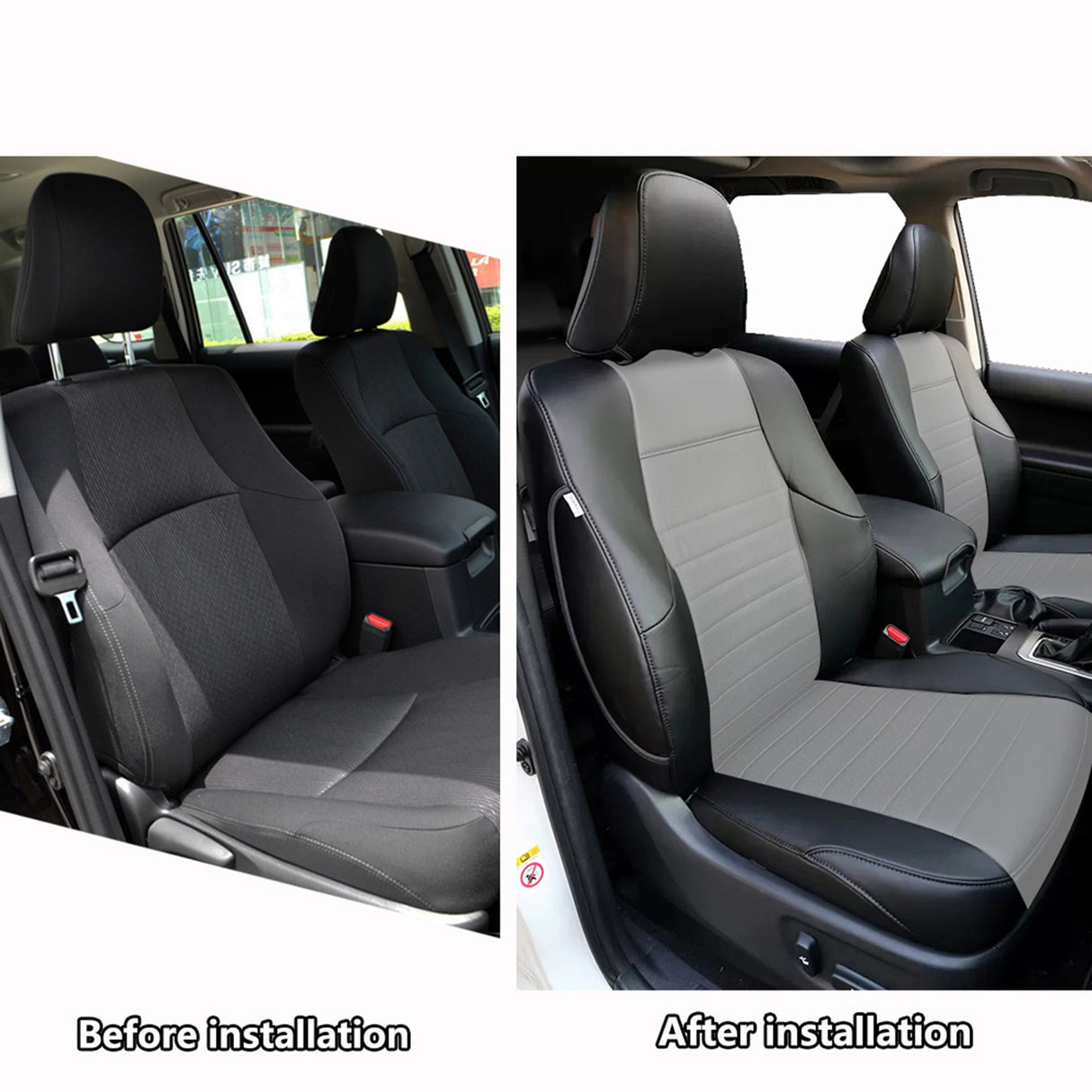 HKZ Toyota 4Runner leather seat covers custom fit interior installation