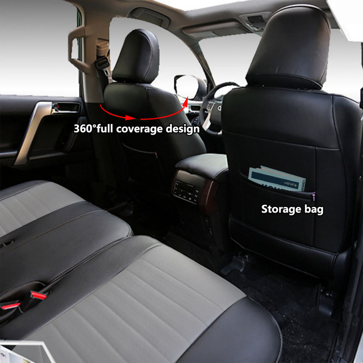 HKZ Toyota 4Runner leather seat covers custom fit interior installation