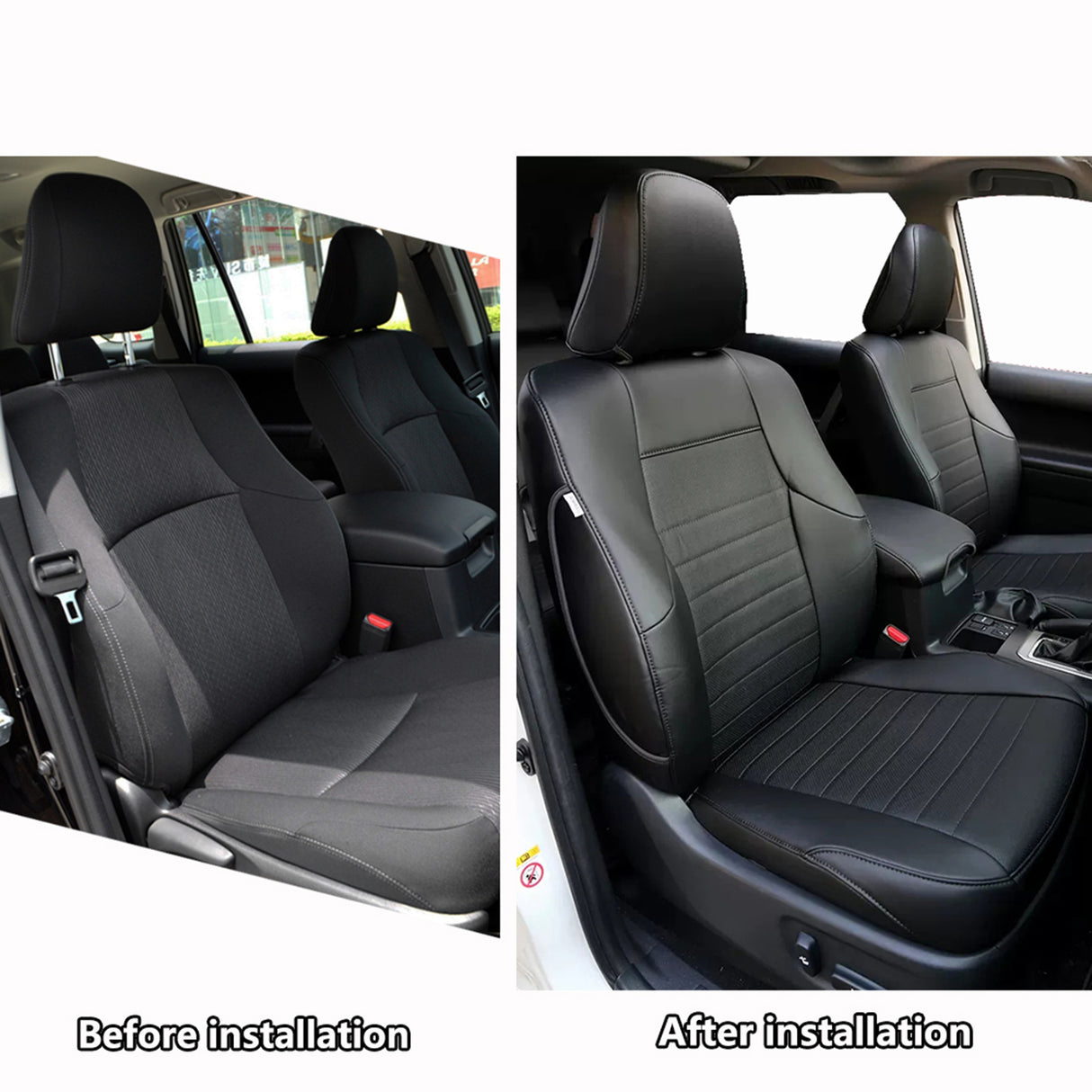 HKZ Toyota 4Runner leather car seat covers with custom fit OEM style design