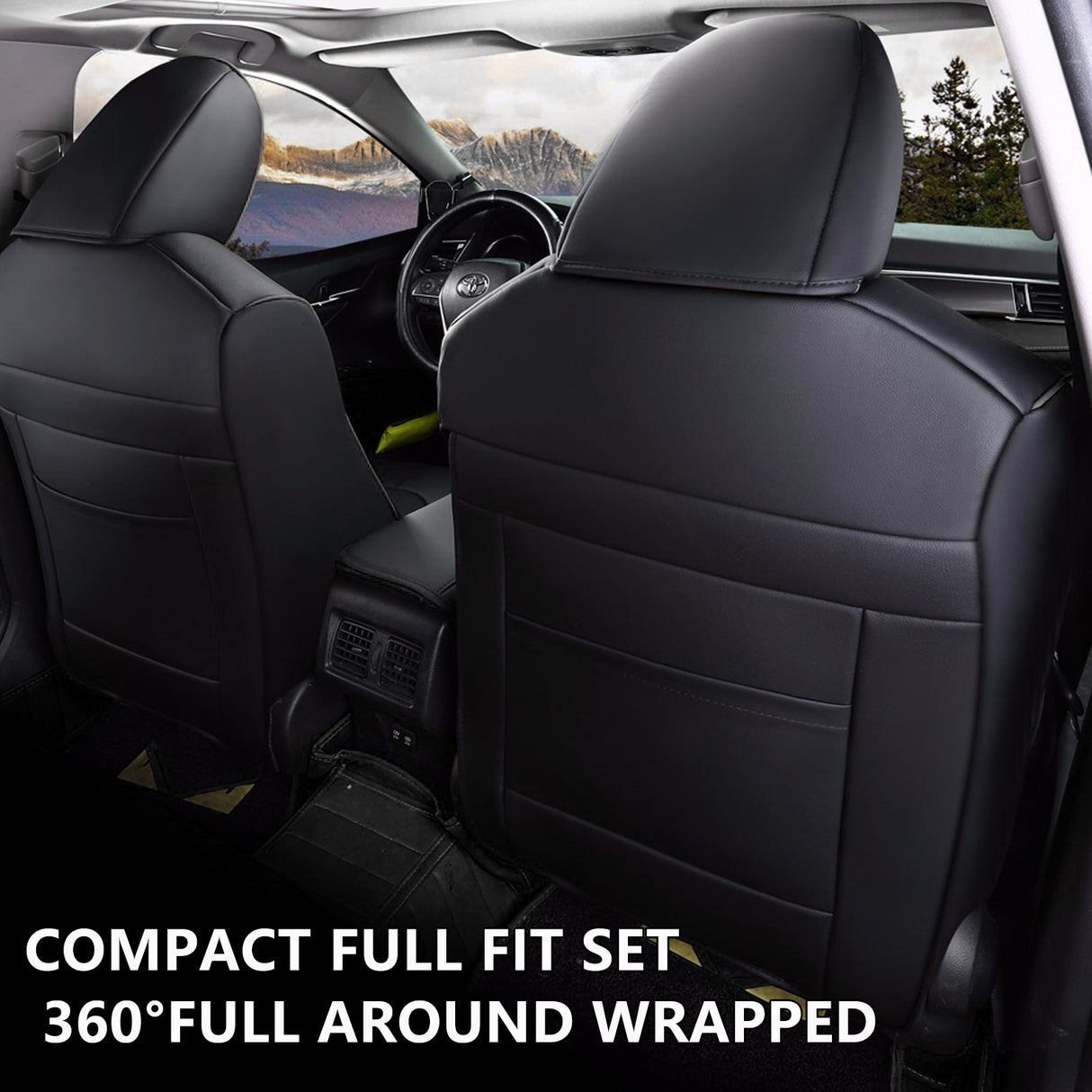 HKZ Toyota Camry leather car seat covers custom fit interior