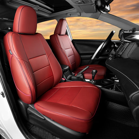 Toyota Corolla Cross custom fit leather seat covers with premium car interior design