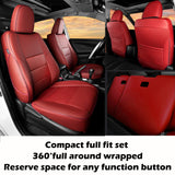 Toyota Corolla Cross custom fit leather seat covers with premium car interior design