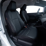 Toyota Corolla black leather car seat covers custom fit
