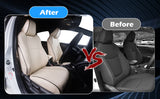 Toyota Corolla black leather car seat covers custom fit