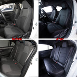 Toyota Corolla black leather car seat covers custom fit