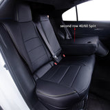 Toyota Corolla black leather car seat covers custom fit