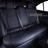 Toyota Corolla black leather car seat covers custom fit