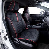 Toyota Corolla black leather car seat covers custom fit