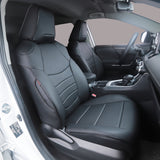 Toyota Corolla black leather car seat covers custom fit