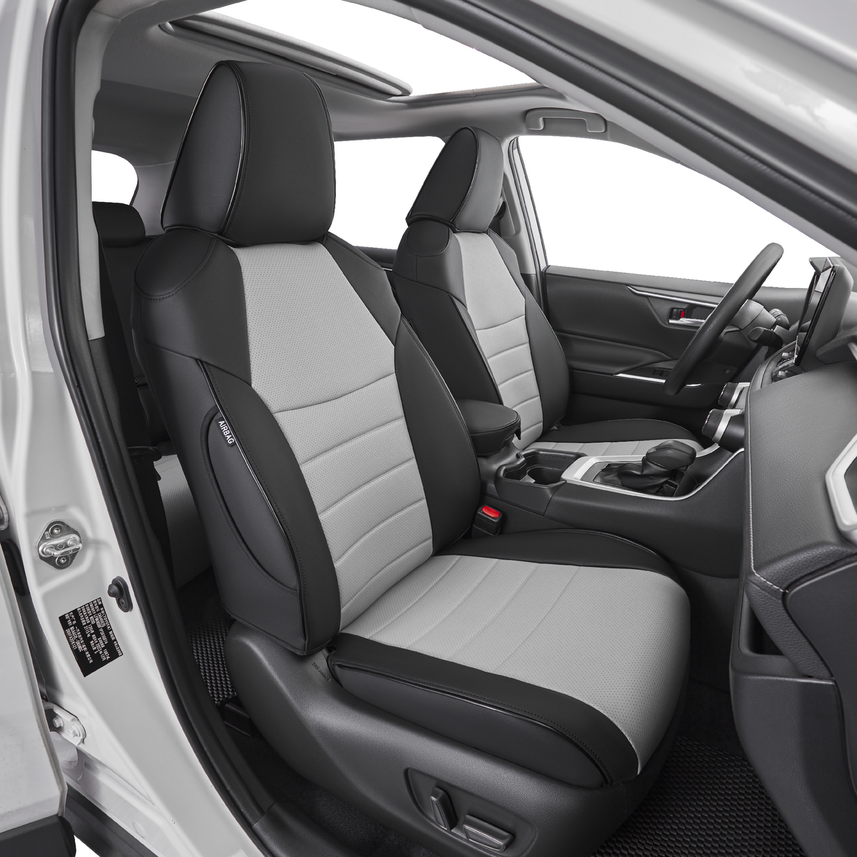 Custom leather seat covers for Toyota RAV4 car interior