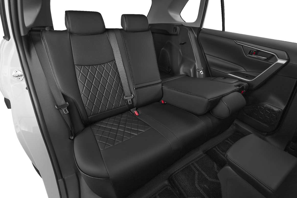 Custom leather seat covers for Toyota RAV4 car interior
