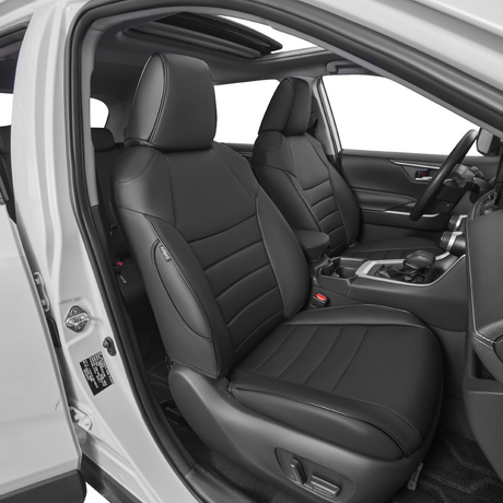 Custom leather seat covers for Toyota RAV4 car interior