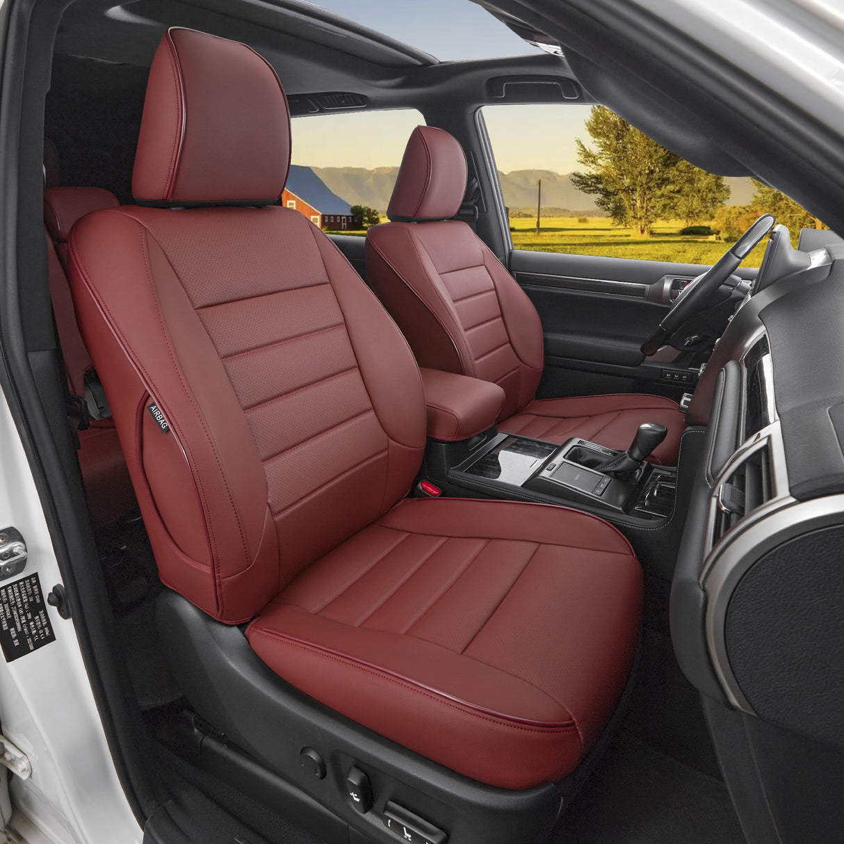 Toyota Tacoma leather seat covers custom fit by HKZAuto