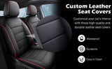 Toyota Tacoma leather seat covers custom fit by HKZAuto