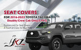 Toyota Tacoma leather seat covers custom fit by HKZAuto
